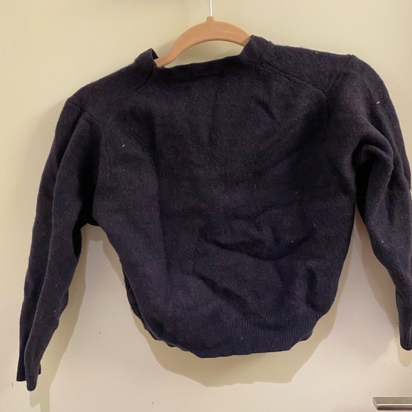 Uniqlo navy knit crew neck - Picture 2 of 3